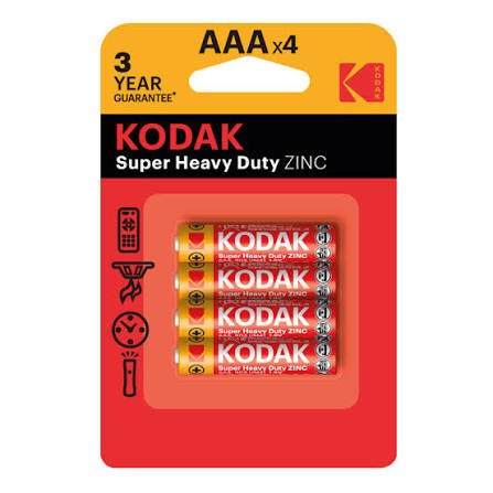KODAK ÇİNKO KARBON BLİSTER İNCE PİL (4 LÜ)