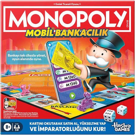 HASBRO MONOPOLY MOBİL BANKACILIK KUTU OYUNU G1425 (8+ YAŞ)