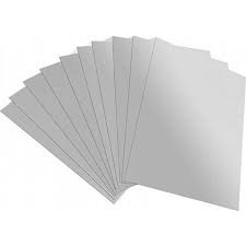 LİNO GÜMÜŞ RENK AYNALI METALİK KARTON (50 X 70 CM)