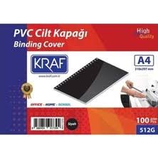 KRAF A4 PVC CİLT KAPAĞI ŞEFFAF (100 LÜ)