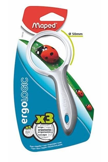 MAPED ERGOLOGİC BÜYÜTEÇ 039100 X3 GRİ (50 MM)